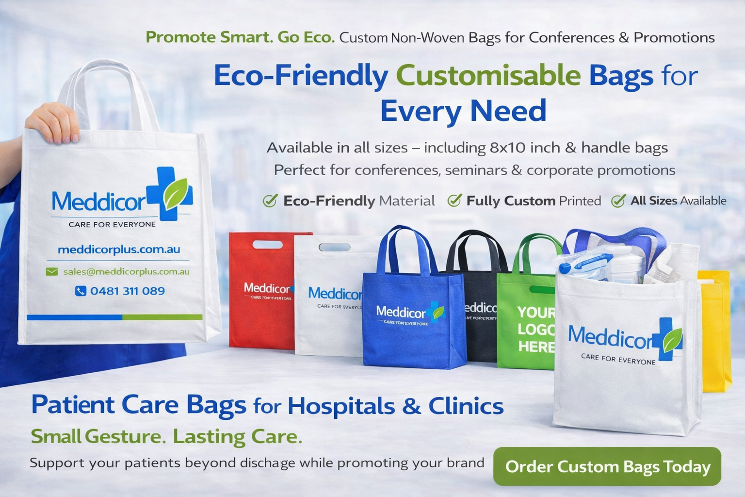 Nonwoven bages poster 