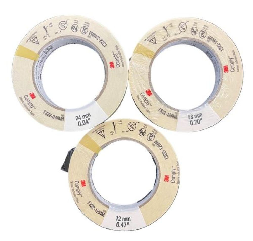 3M Comply Autoclave Tape – 18mm Plastic Drapes