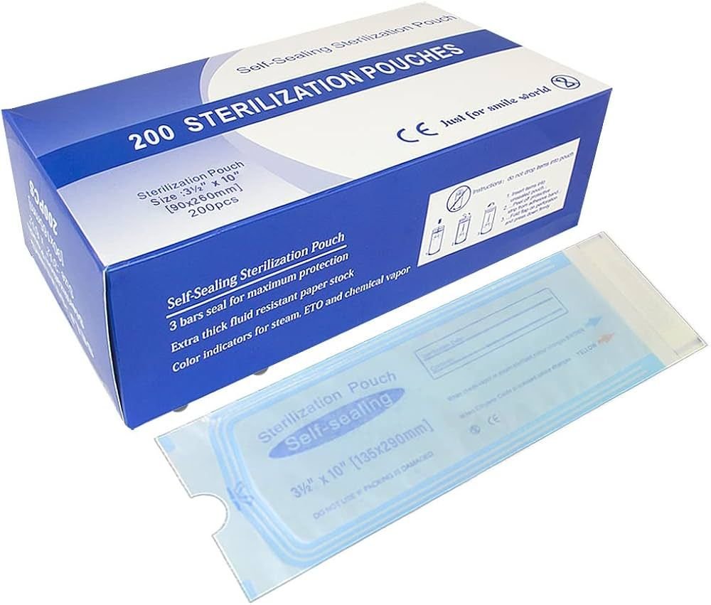 Autoclave Pouch 90 × 160mm Self Seal Kidney Dish