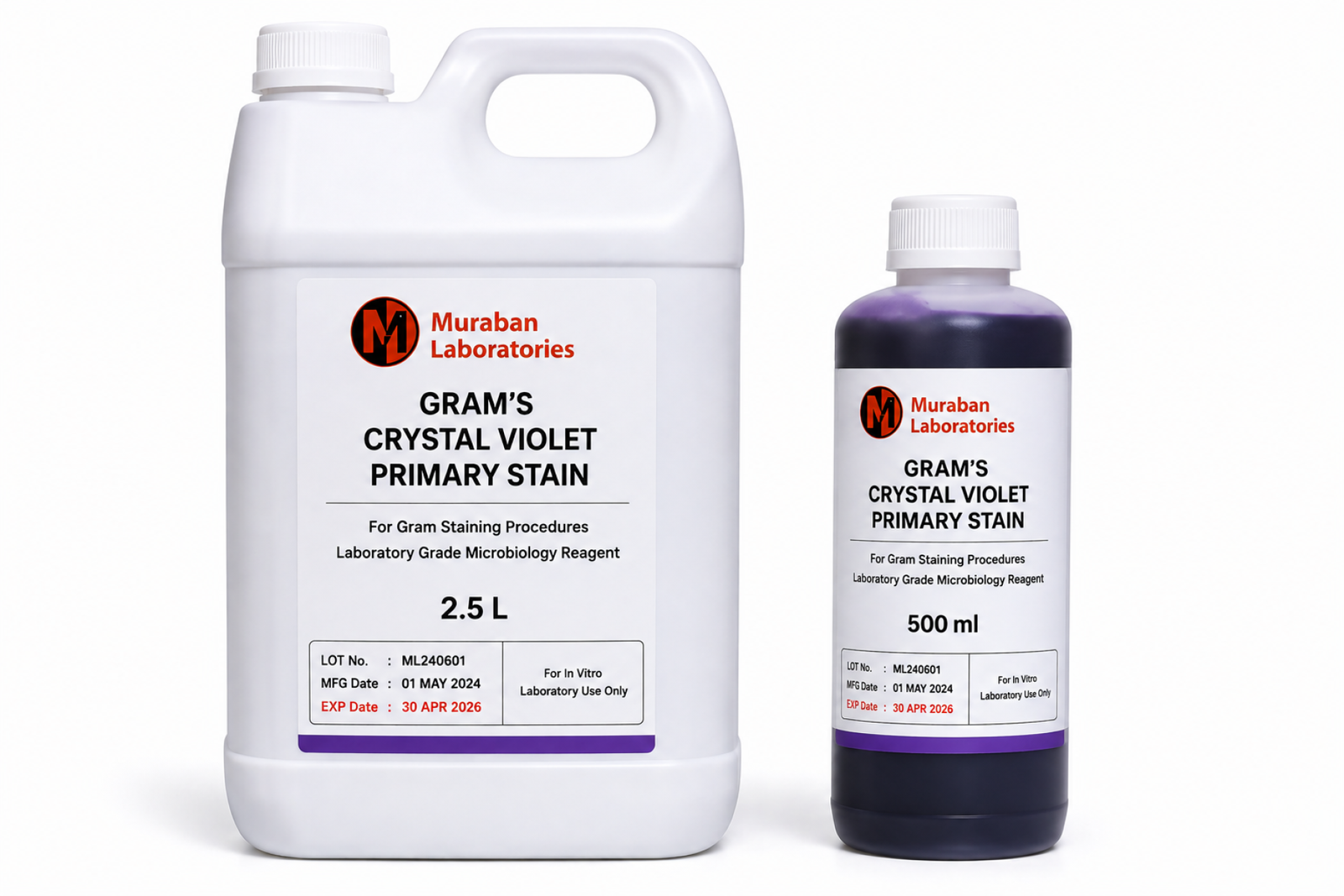 Gram’s Crystal Violet Primary Stain – 500ml Cytology Stains 