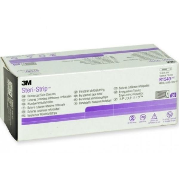 3M Steri-Strip Adhesive Skin Closures, 3mm x 75mm Wound Closure Strips