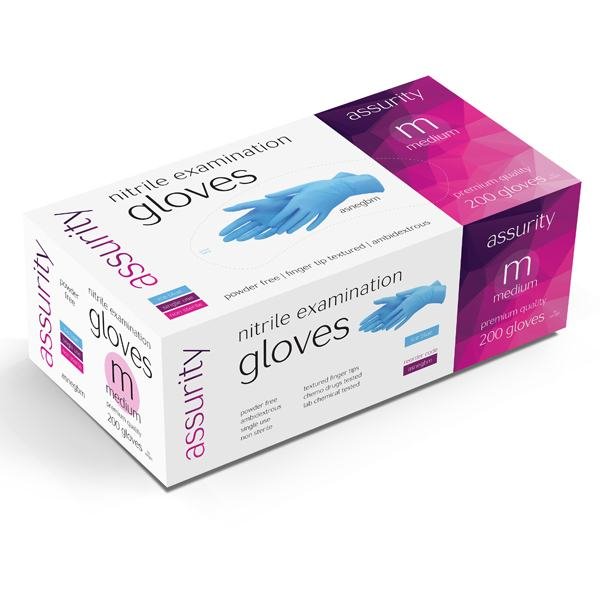  Gloves Nitrile Powder Free- M Hospital Requirements