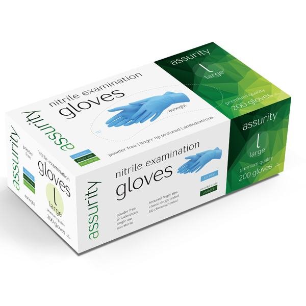 Assurity Nitrile Gloves Large Clinical Waste Bags