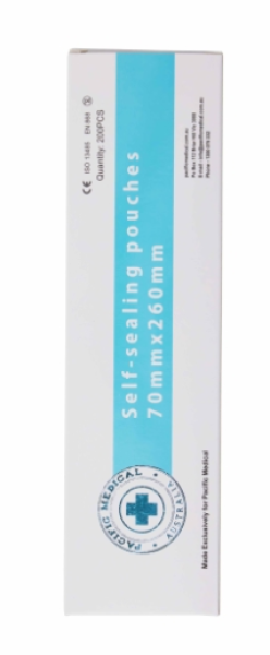 Autoclave Pouch 70 × 260mm Self Seal Autoclave Pouches