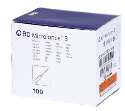 BD Microlance 3 Hypodermic Needle 25G X 16mm Orange 