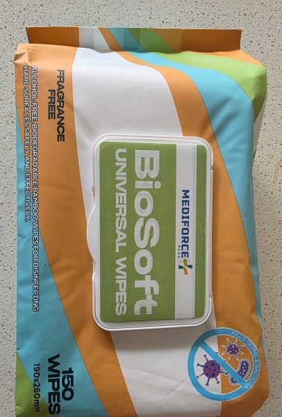 BioSoft Universal Wipes – 150 Wipes Hospital Requirements
