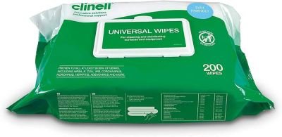 Clinell Universal Disinfectant Wipes – Packet 200 hospital requirements