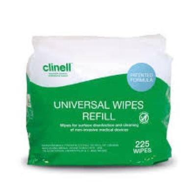 Clinell Universal Disinfectant Wipes – Refill for Bucket 225 hospital requirements