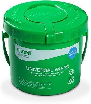 Clinell Universal Disinfectant Wipes – Bucket 225 hospital requirements