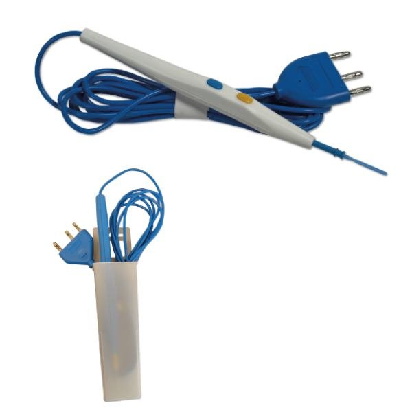 Electrosurgical pencil - standard 70mm blade (25mm tip). rocker switch, 5 metre cable, holster NSC 
