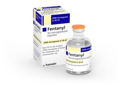 Fentanyl mcg/mL Labels Sterile cover 