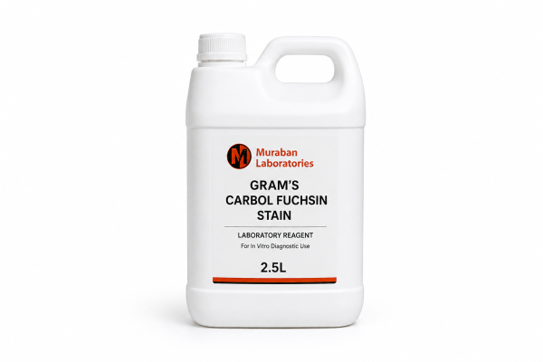 Gram’s Carbol Fuchsin Stain – 2.5 L Muraban Lab Products