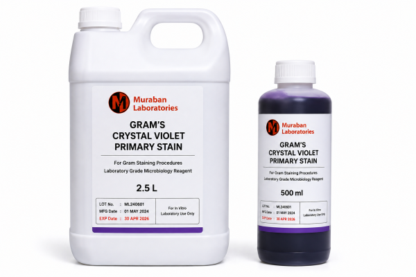 Gram’s Crystal Violet Primary Stain – 2.5 L Muraban Lab Products