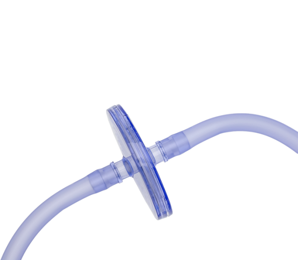 Insufflator Flat Filter and Tubing Set with Male Luer Lock Connector - Smooth M Device