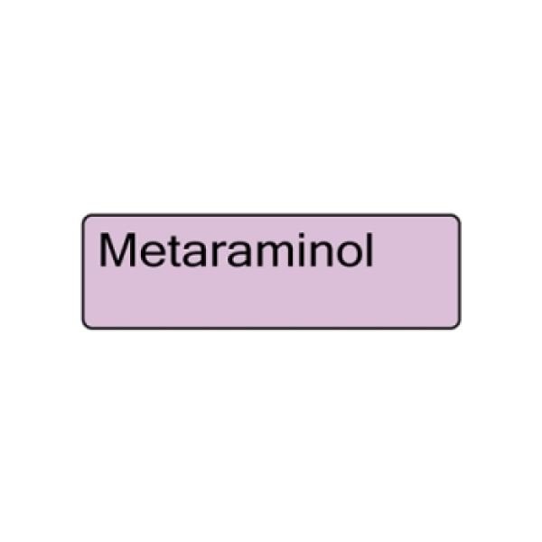 Labels Metaraminol Hospital Requirements