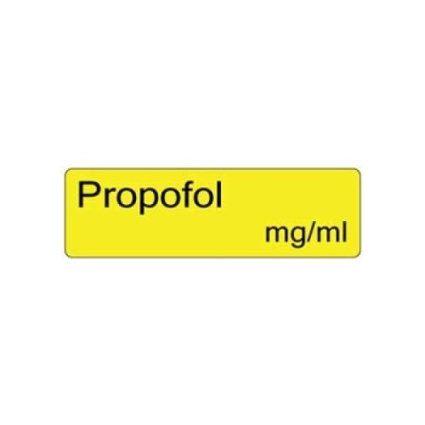 Labels propofol Medication & IV Labels