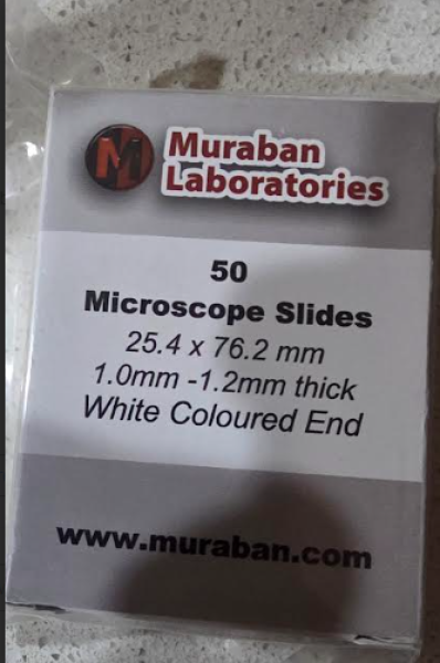 Microscope Slides – Standard  -Blue Ends Lab requirements