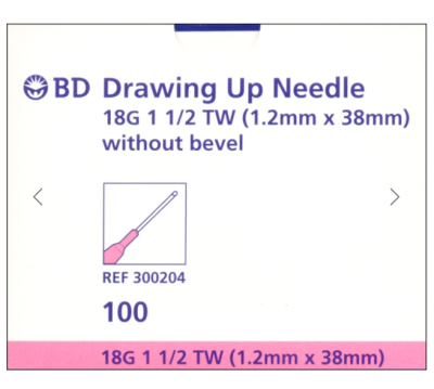 Needle Drawing Up 18g X 1.5