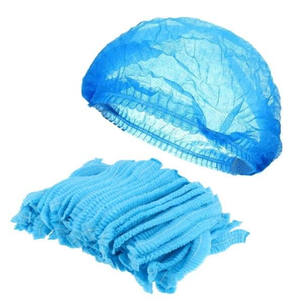 Non-Woven Bouffant Cap (Blue) Head & Shoe Protection