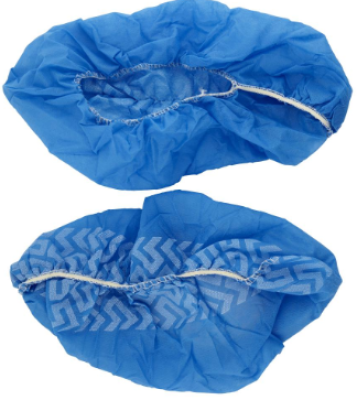 OVERSHOE THEATRE NON-SKID STANDARD SIZE POLYPROP BLUE Head & Shoe Protection