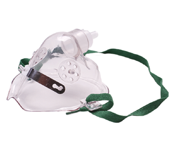Oxygen Mask - Paediatric Elongated Shape Clear Mask without Tubing Oxygen Mask