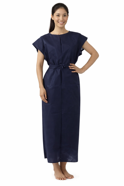 Patient/X-Ray Gown Universal Size Dark Blue– Regular Hospital Requirements