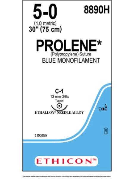 Prolene 5-0 13mm C-1 75cm Blue Suture Ethicon