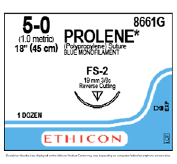 Prolene 5-0 19mm FS-2 45cm Blue Suture Ethicon