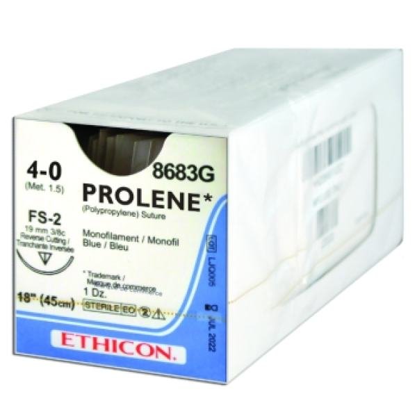 Prolene 5-0 19mm FS-2 45cm Blue Suture Ethicon