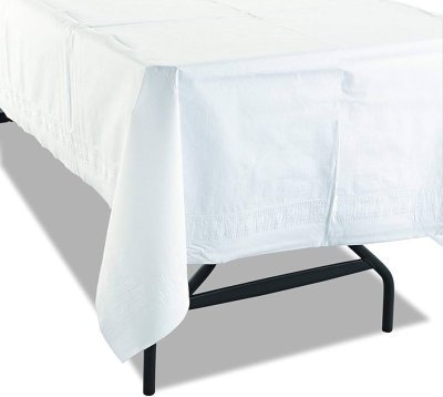 Reusable Heavy Duty White Tablecover Multi-Cups