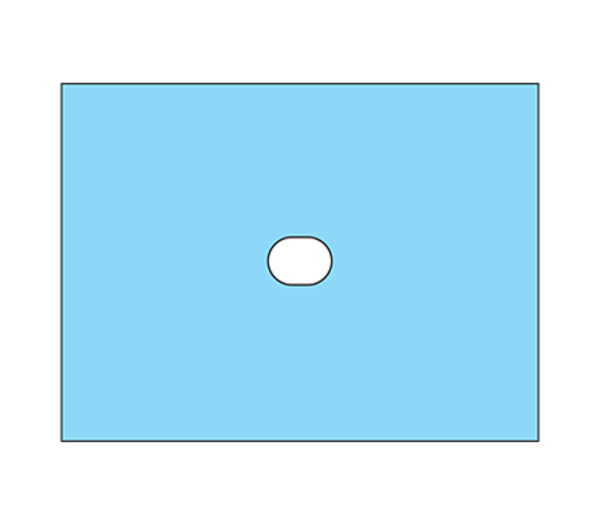 St Drape 60x45cm Oval Aperture 8x6cm  hospital requirements