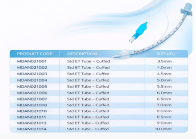 Std ET Tube - Cuffed, 3.5mm 
