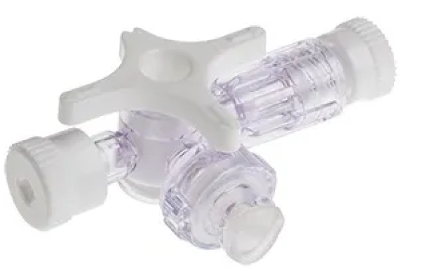 Stopcock 3-way Luer Lock- White IV Accessories 