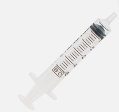 Syringe 5ml Luer Slip Tip BD  Green Gauze