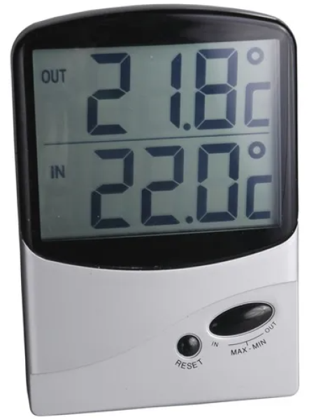 THERMOMETER DIGITAL IN/OUT JUMBO DISPLAY Thermometers