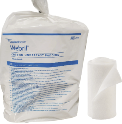 Webril Cast Padding 7.5cm Non-Sterile hospital requirements