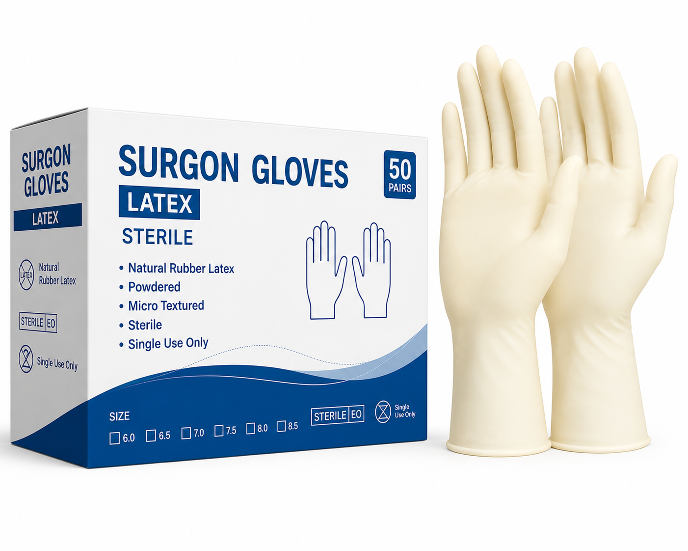 Surgeon Gloves Sterile- Latex